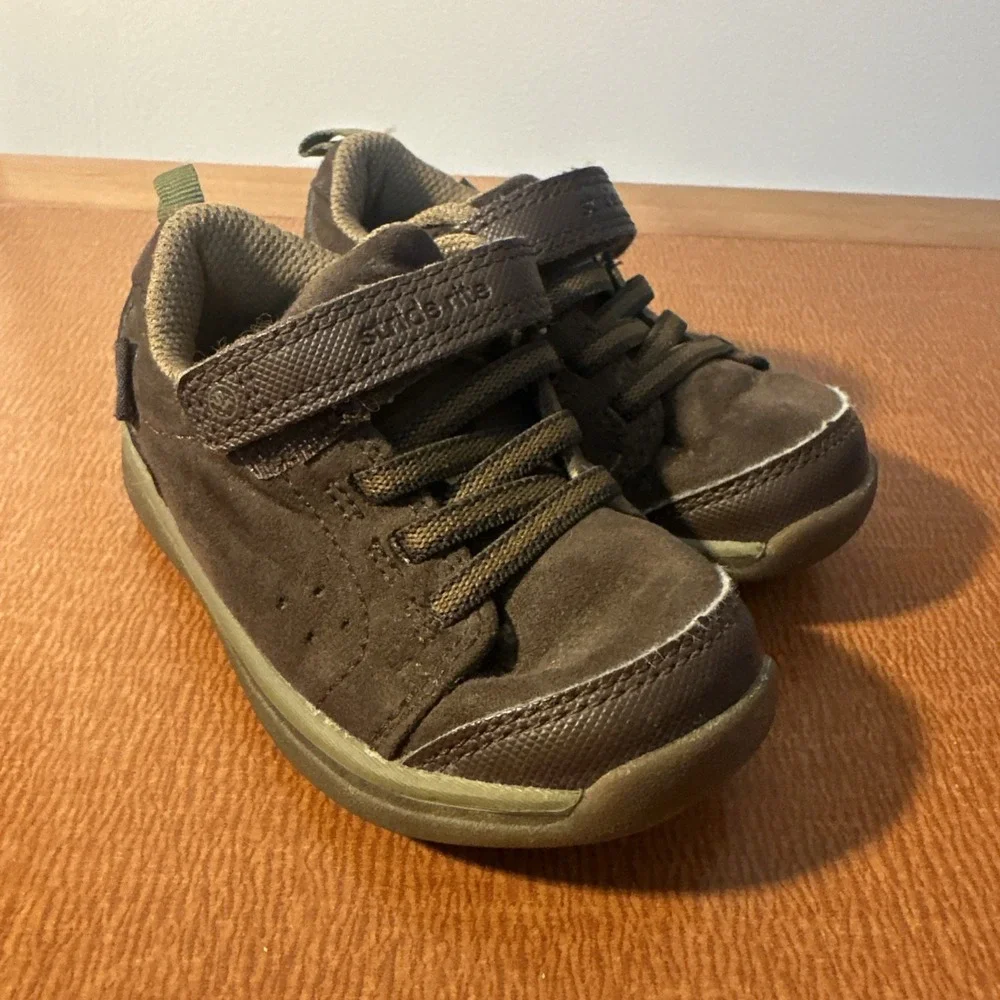 Stride Rite Made2Play Bonde‎ Sneakers Brown Baby Boys Size 6 Months Baby